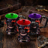 Inferno Flaming Skull Gothic Ceramic Mug | Gthic.com