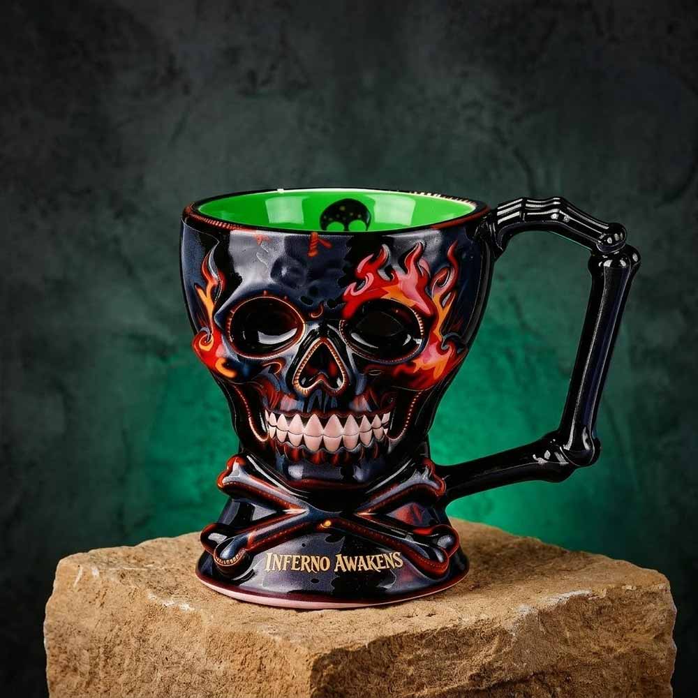 Skull Heads roestvrijstalen hars biermok