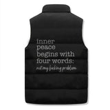 Inner Peace Begins With Four Word Warm Vest Top 02 | Gthic.com