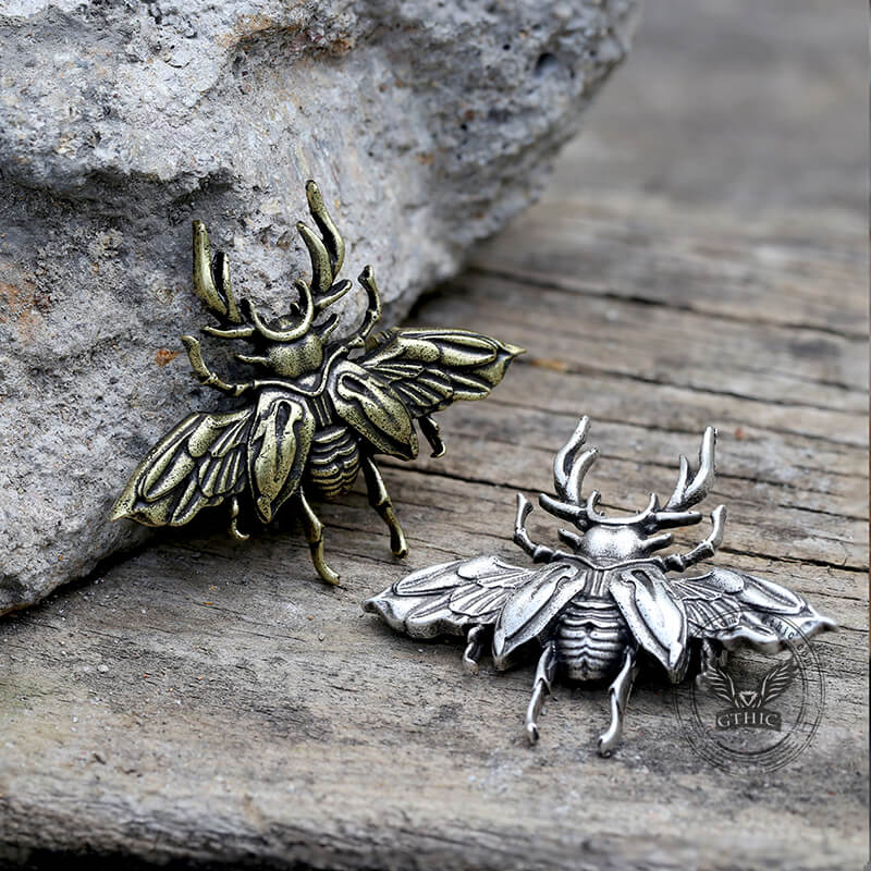 Insect Beetle Zinc Alloy Brooch | Gthic.com