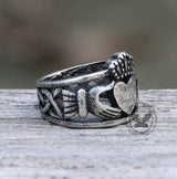 rish Claddagh Stainless Steel Wedding Ring | Gthic.com