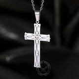 Irish Knot Stainless Steel Cross Pendant | Gthic.com