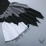 Irregular Bat Hem Polyester Gothic Dress