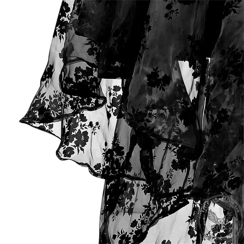 Irregular Lace Gothic Wedding Skirt | Gthic.com