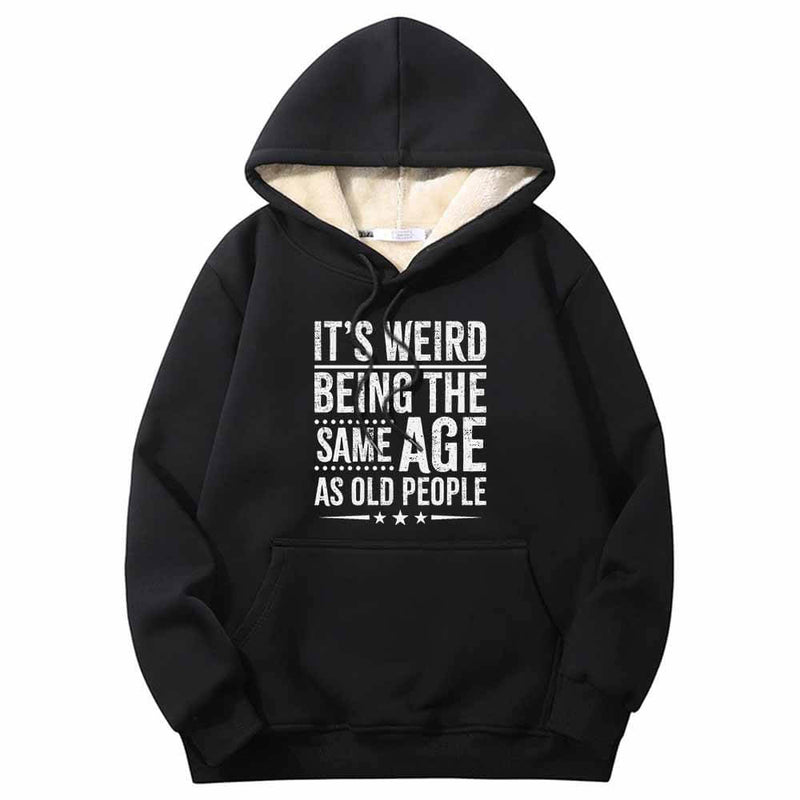 It's Weird Being Letters Crew Collar Hoodie 01 | Gthic.com