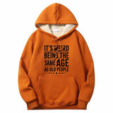 It's Weird Being Letters Crew Collar Hoodie