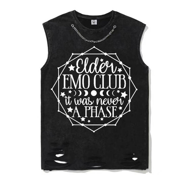 It Was Never A Phase Vintage Washed T-shirt Vest Top | Gthic.com