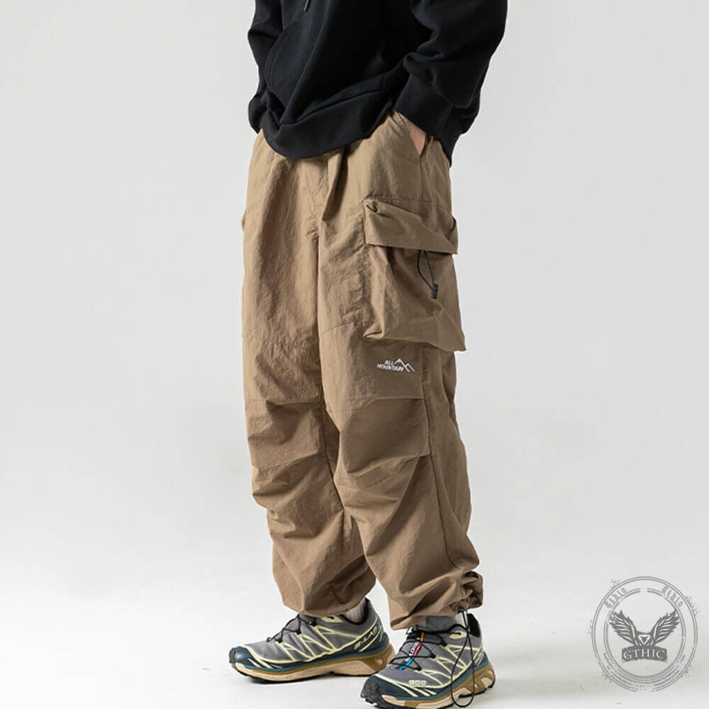 Japanese Casual Waterproof Loose Paratrooper Pants | Gthic.com
