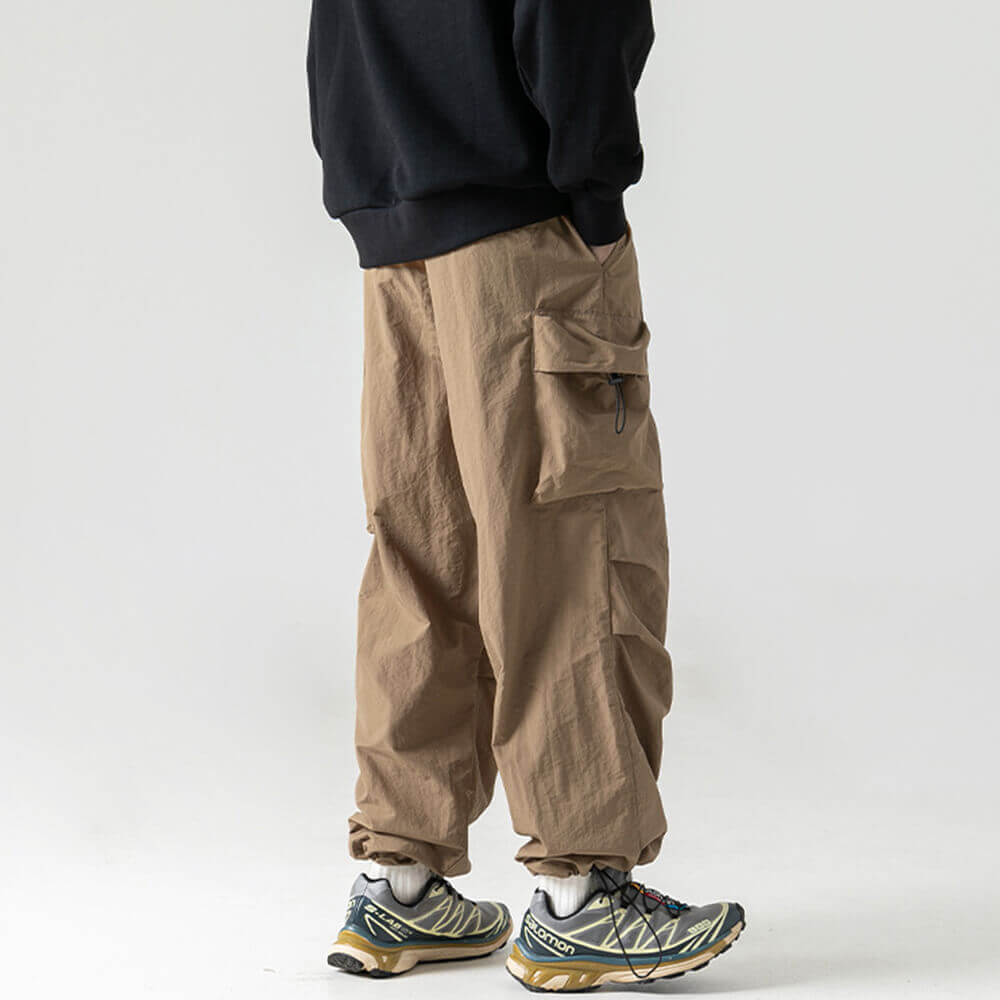 Japanese Casual Waterproof Loose Paratrooper Pants | Gthic.com