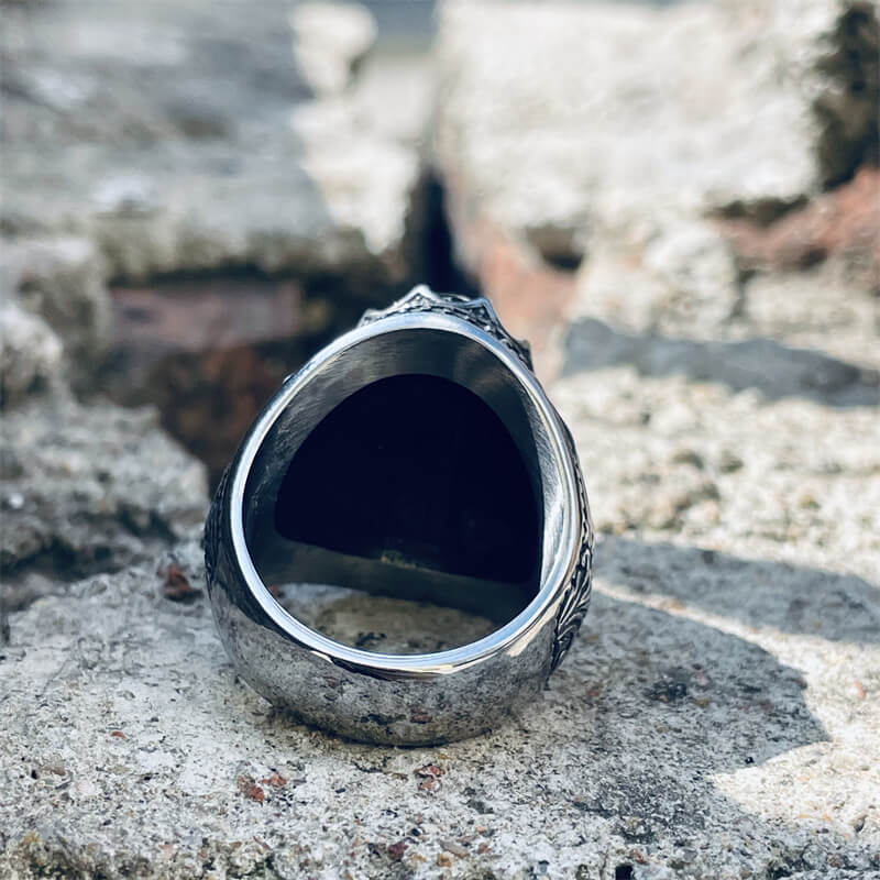 Japanese Demon Oni Stainless Steel Ring