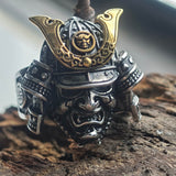 Japanese Samurai Helmet Sterling Silver Warrior Ring