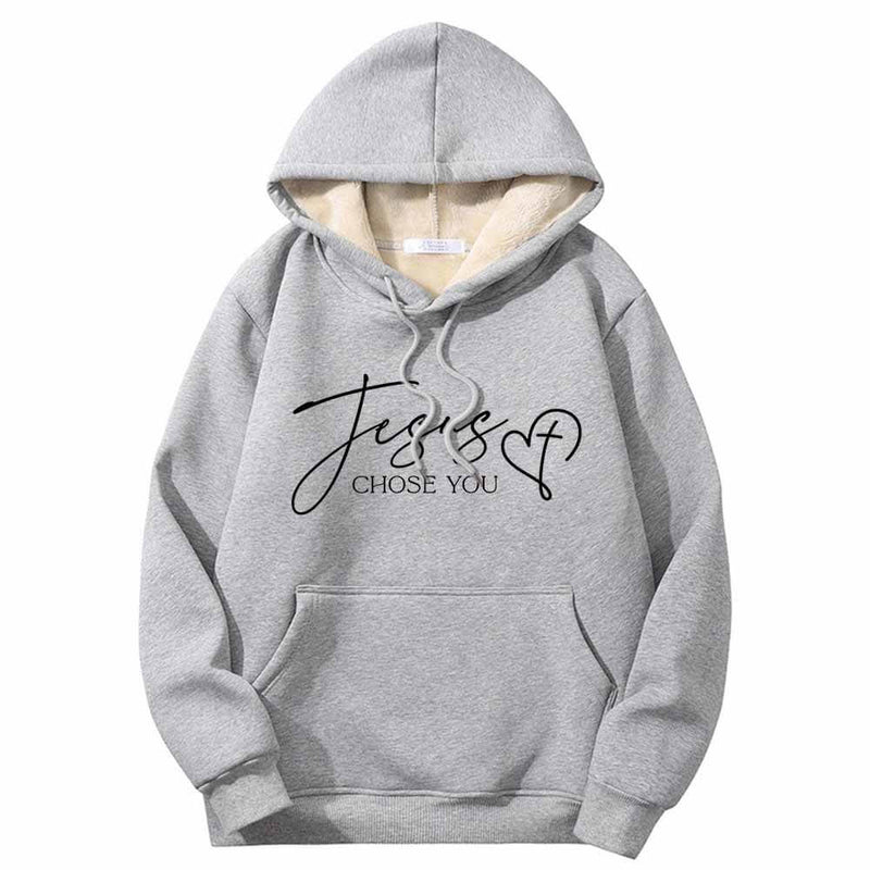 Jesus Chose You Christian Crew Collar Hoodie