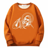 Jesus Wearing Sunglasses Crew Collar Sweatshirt