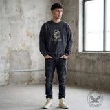 Just A Dad Skeleton Milk Carton Vintage Washed Sweatshirt | Gthic.com