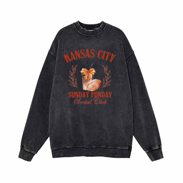 Kansas City Sunday Funday Social Club Sweatshirt 01 | Gthic.com