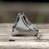 King Of Hearts Stainless Steel Skull Ring | Gthic.com