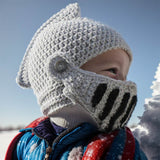 Knight Helmet Knitted Balaclava Hat | Gthic.com