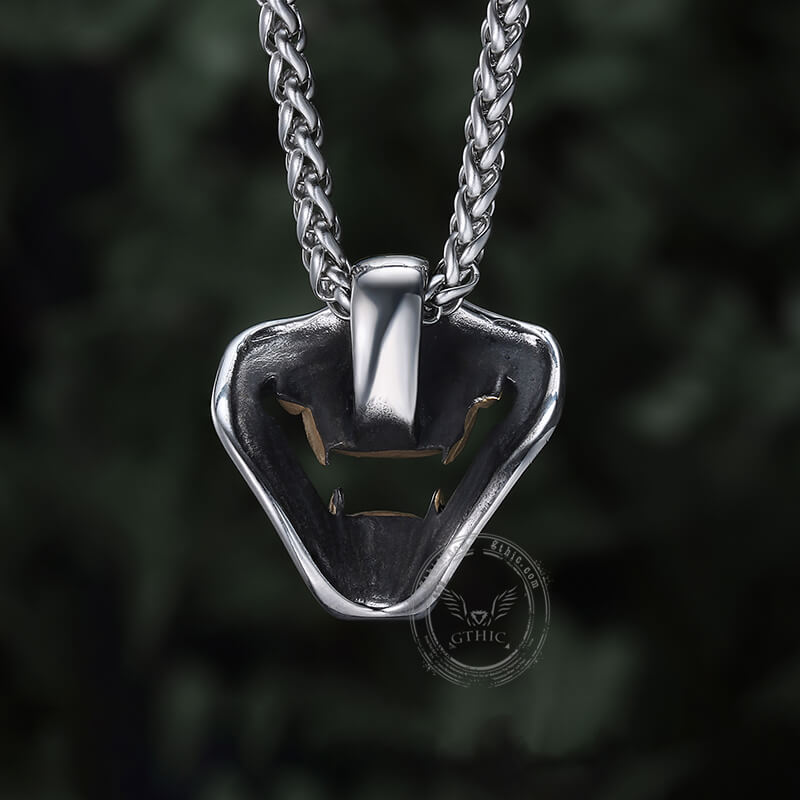 Kobe Japan Fangs Ghost Stainless Steel Pendant | Gthic.com