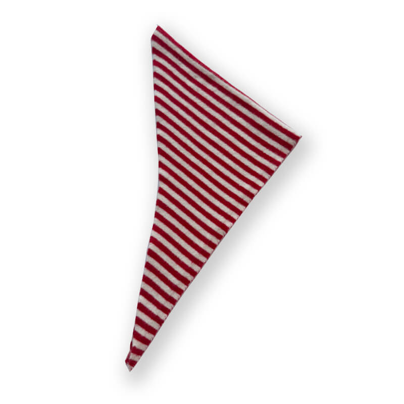 Korean Striped Wool Small Triangular Headscarf