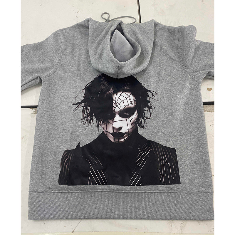 Horror Goth Men Print Casual Hoodie