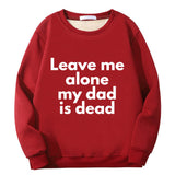 Leave Me Alone Crew Collar Sweatshirt | Gthic.com