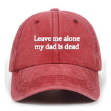 Leave me alone Vintage Washed Baseball Cap | Gthic.com