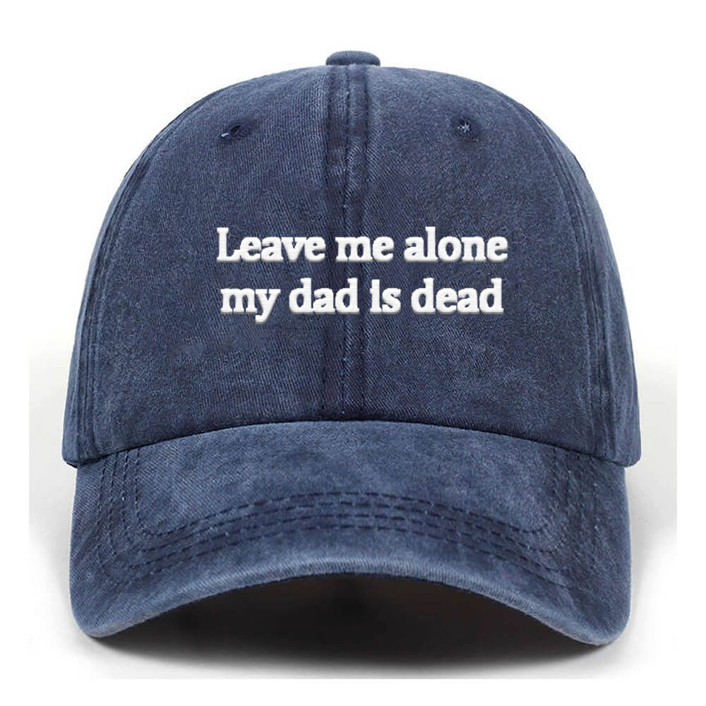 Leave me alone Vintage Washed Baseball Cap | Gthic.com