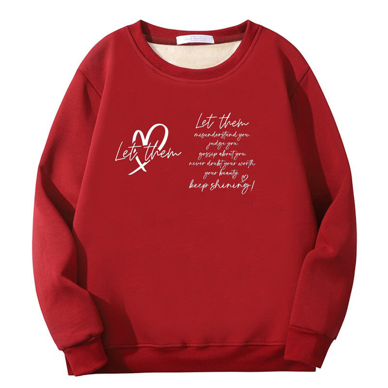 Let Them Keep Shining Crew Collar Sweatshirt | Gthic.com