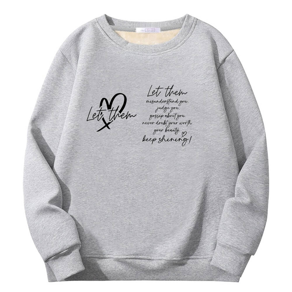 Let Them Keep Shining Crew Collar Sweatshirt | Gthic.com