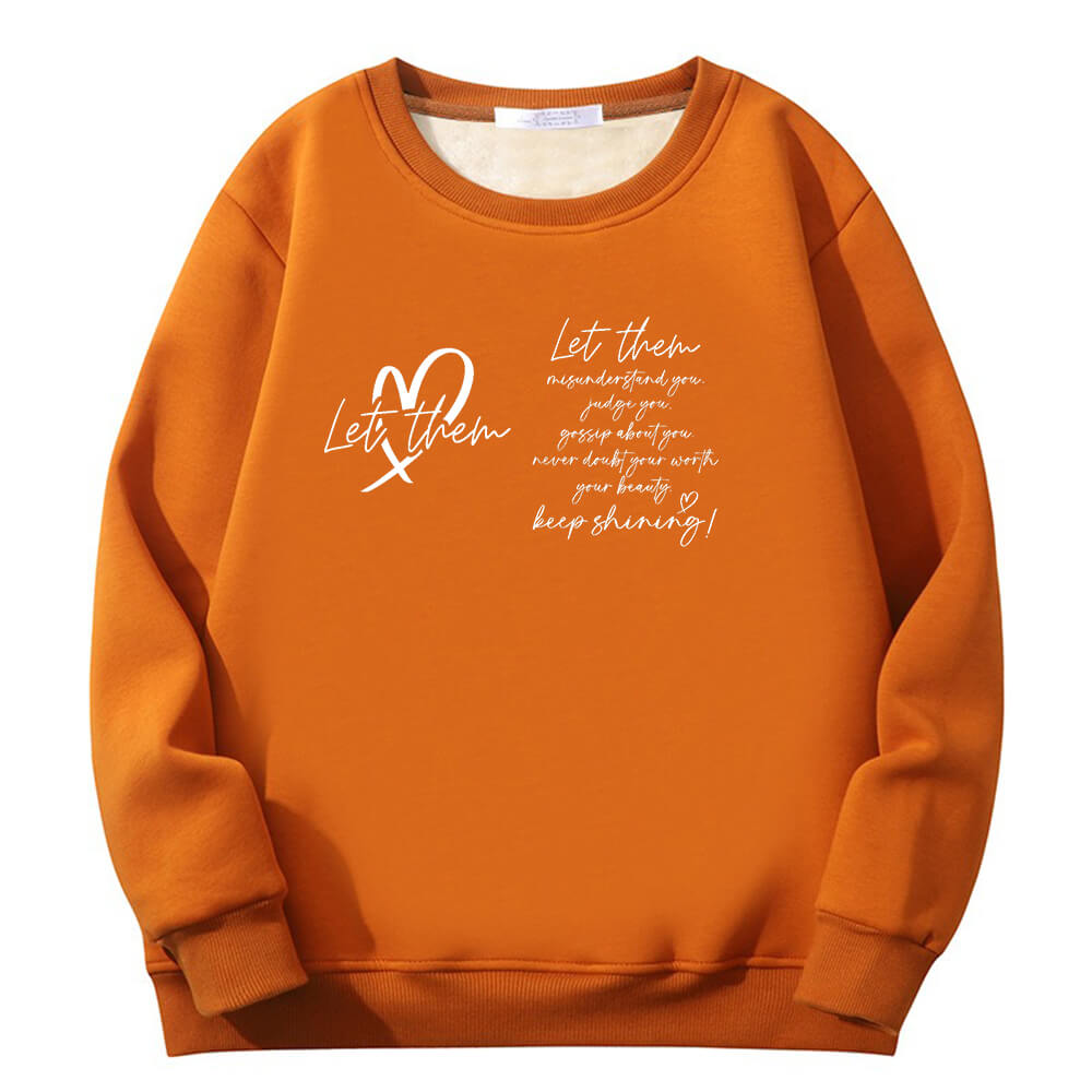 Let Them Keep Shining Crew Collar Sweatshirt | Gthic.com