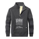 Let Them Misunderstand You Stand Collar Zip Sweatshirt