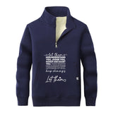 Let Them Misunderstand You Stand Collar Zip Sweatshirt