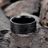 Life Of Tree Design Stainless Steel Viking Ring | Gthic.com
