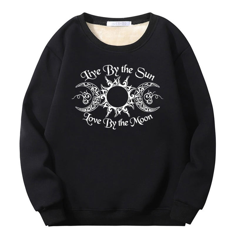 Live By The Sun Crew Collar Sweatshirt