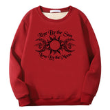 Live By The Sun Crew Collar Sweatshirt