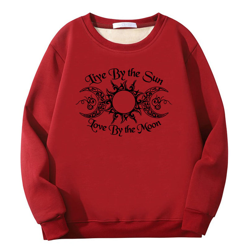 Live By The Sun Crew Collar Sweatshirt