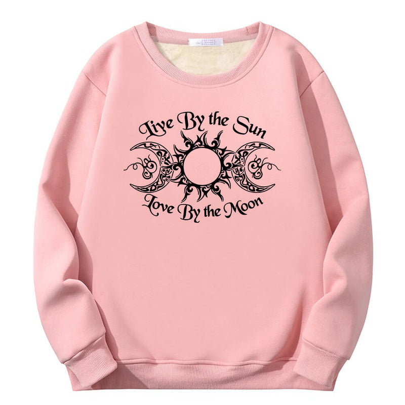 Live By The Sun Crew Collar Sweatshirt