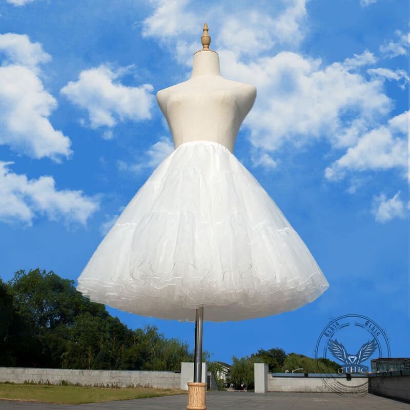 Lolita Boneless Four-Layer Puffy Organza Petticoat
