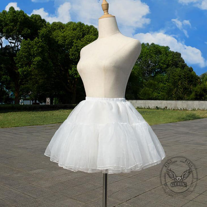 Lolita Boneless Four-Layer Puffy Organza Petticoat