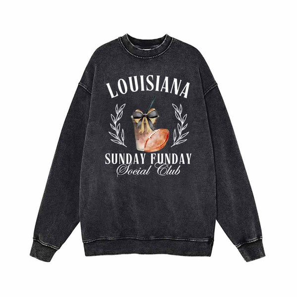 Louisiana Sunday Funday Social Club Sweatshirt 01 | Gthic.com