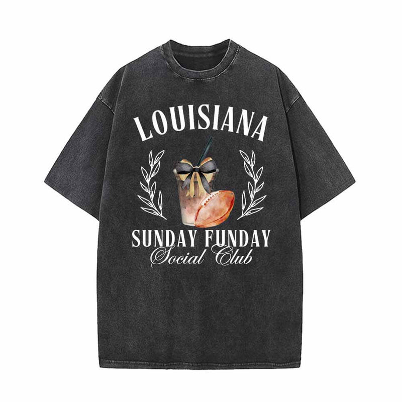 Louisiana Sunday Funday Social Club T-shirt 01 | Gthic.com