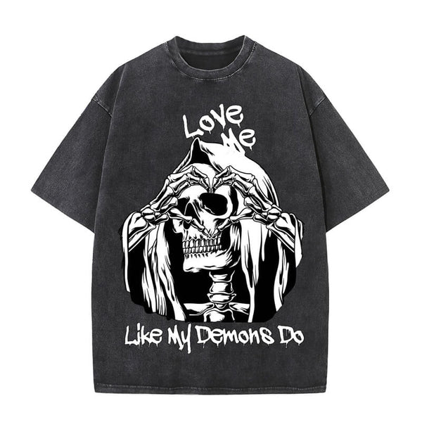 Love Me Like My Demons Do Skull T-shirt | Gthic.com