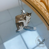 Lovely DIY Pet Photo Stainless Steel Necklace | Gthic.com