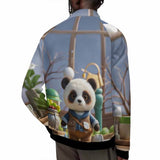 Lovely Felt Panda Stand Collar Zip-Up Jacket 02 | Gthic.com