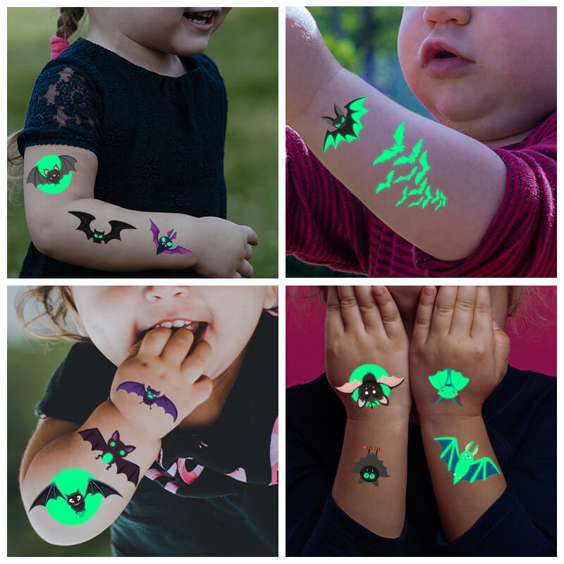 Luminous Bat Temporary Tattoo Stickers | Gthic.com