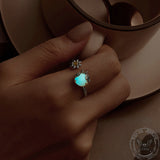 Luminous Firefly Sterling Silver Ring | Gthic.com