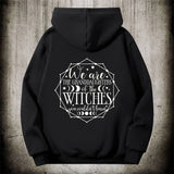 Magic Witch Symbol Polyester Fleece Hoodie | Gthic.com