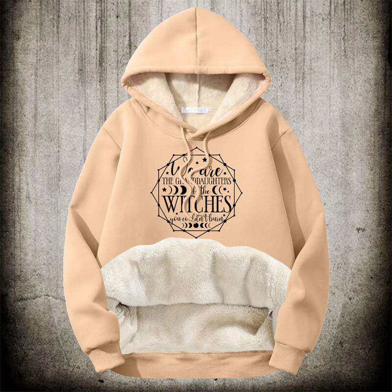 Magic Witch Symbol Polyester Fleece Hoodie | Gthic.com