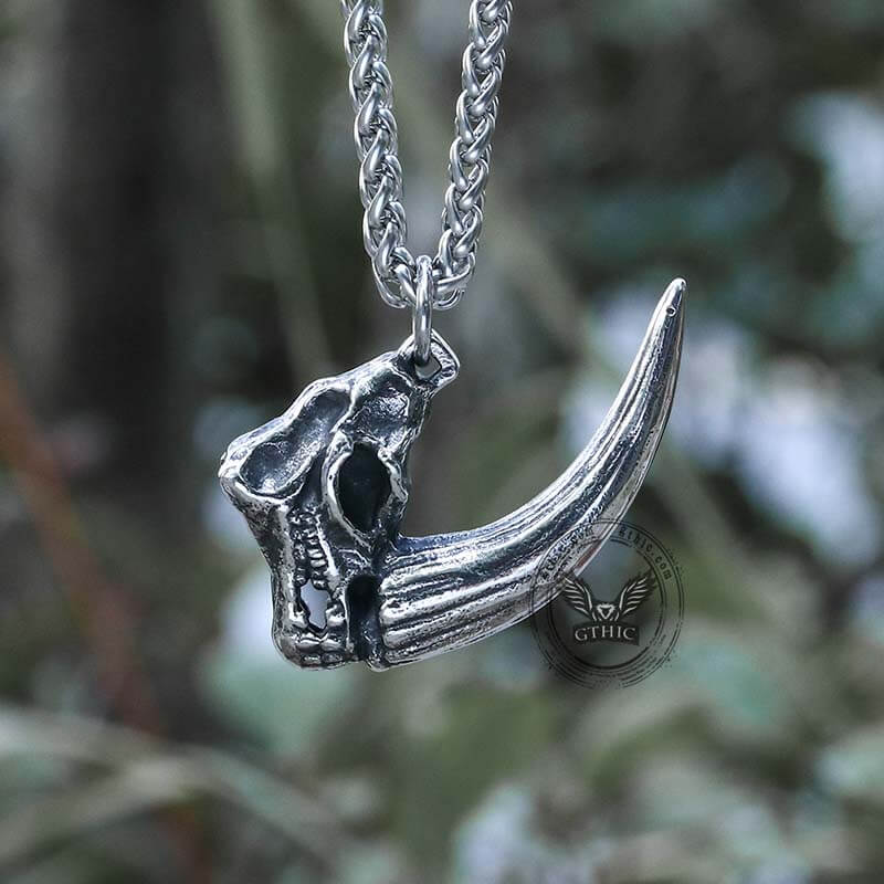 Mandalorian Mudhorn Skull Stainless Steel Pendant