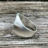 Mandalorian Symbol Sterling Silver Skull Ring